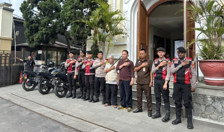 Polres Garut Laksanakan Pengamanan Ibadah Gereja Hari Minggu
