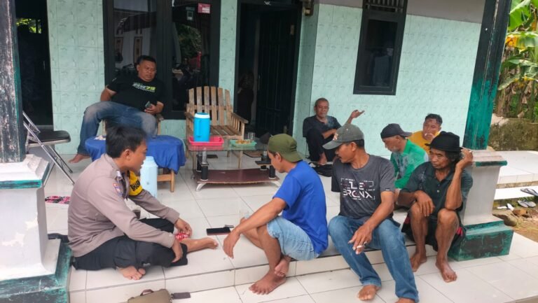 Ciptakan Harkamtibmas, Polsek Lakbok Polres Ciamis Silaturahmi dan Koorkom Bareng Ormas