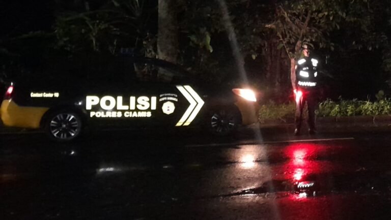 Cipkon Saat Malam, Sat Samapta Polres Ciamis Patroli Berantas Balap Liar dan Tindak Kriminalitas