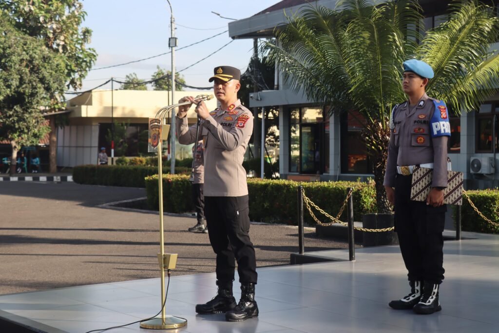 Kapolres Garut Pimpin Apel Antisipasi Pengamanan Pelantikan Kepala Daerah Periode 2025-2029