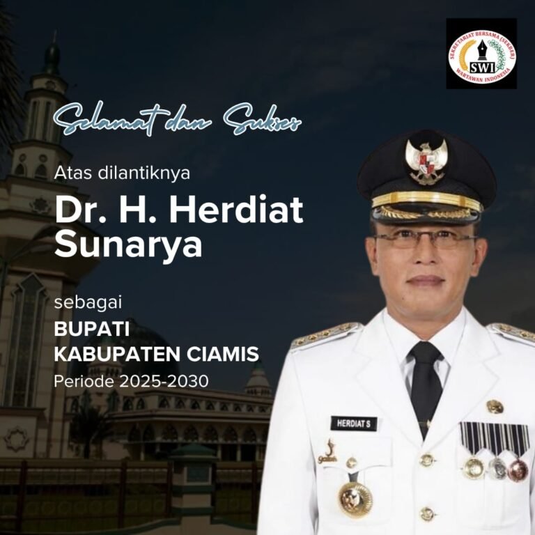 DPD SWI Ciamis Berikan Ucapan Selamat Atas Dilantiknya H.Herdiat Sunarya Sebagai Bupati Ciamis