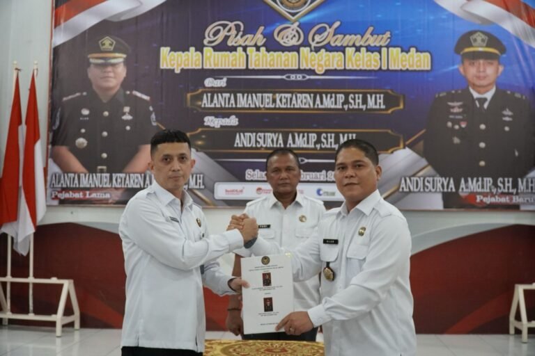 Sertijab dan Pisah Sambut Karutan Kelas I Medan