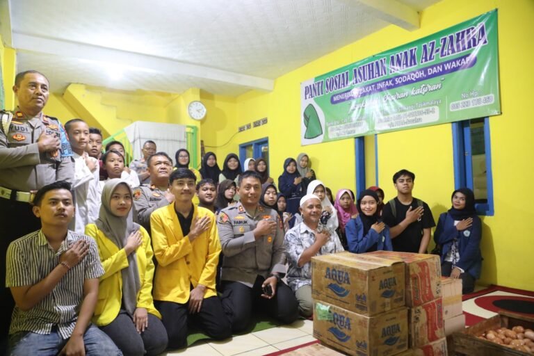 Jalin Sinergitas Polres Tasikmalaya Kota dan Aliansi BEM Tasikmalaya, Gelar Bakti Sosial