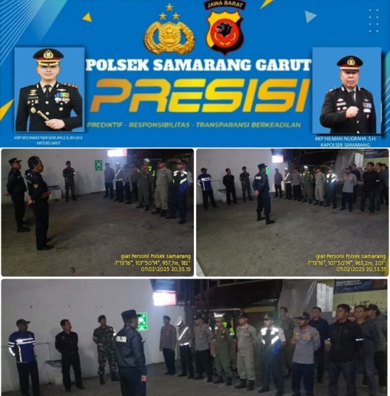 AKP Hilman Nugraha.,S.H.M.H Pimpinan Apel Gabungan, Dalka Cipta Kondisi Di Wilkum Polsek Samarang.