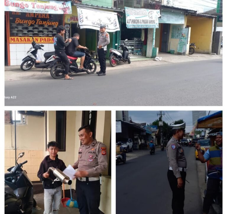 Polsek Samarang Lakukan Operasi Knalpot Tidak Sesuai Spesifikasi Teknis.