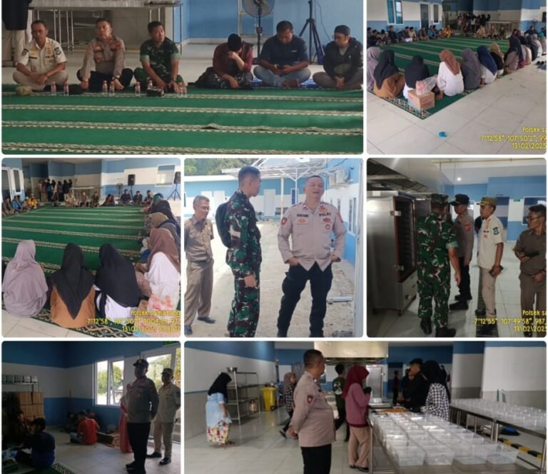 Kapolsek Samarang Hadiri Undangan Test Food di Dapur NBL Samarang, Desa Samarang, Kec. Samarang.