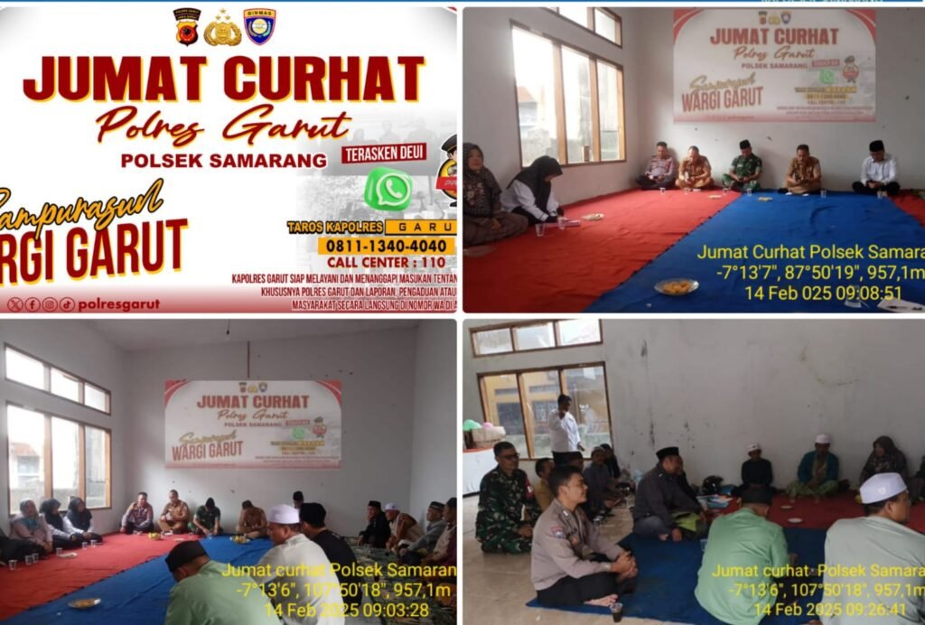 Kegiatan Jum’at Curhat, Polsek Samarang AKP Hilman Nugraha.,S.H.