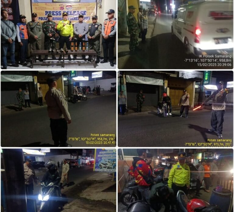 Gelar Press Release Hasil Giat KRYD Dalka Cipta Kondisi Di Wilkum Polsek Samarang.