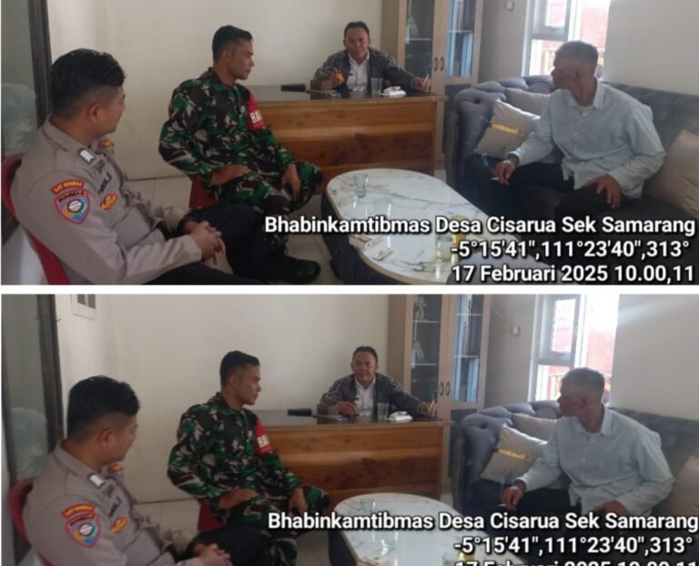 Bhabinkamtibmas Polsek Samarang, Sambang Rw Di Desa Cisarua.