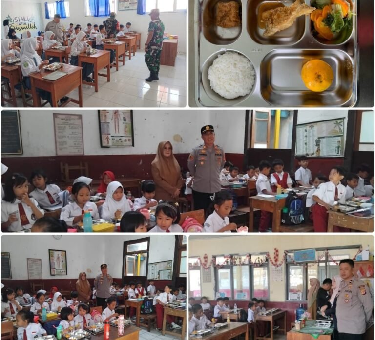 Polsek Samarang, Monitoring Program Makan Bergizi Gratis Untuk Anak Sekolah Yang Ada Di Kec Samarang.