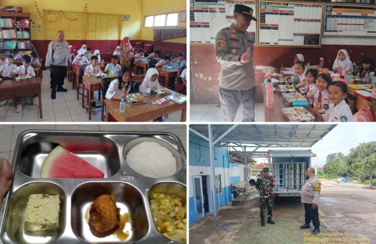 Hari Ke 4 Polsek Samarang Giat Monitoring, Program Makan Bergizi Gratis di Sekolah Wilayah Kec Samarang.
