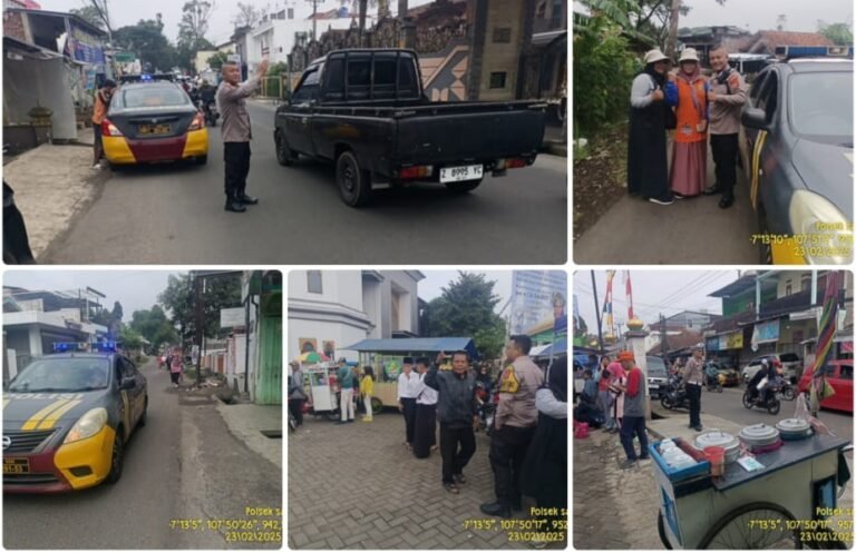 Polsek Samarang Lakukan Pengamanan Dan Pengawalan Jalan Sehat, Dalka Menyambut Bulan Suci Ramadan.