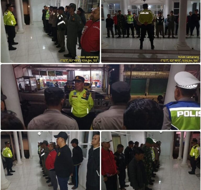 Giat Apel Gabungan Dalam Rangka Cipta Kondisi, di Wilayah Hukum Polsek Samarang