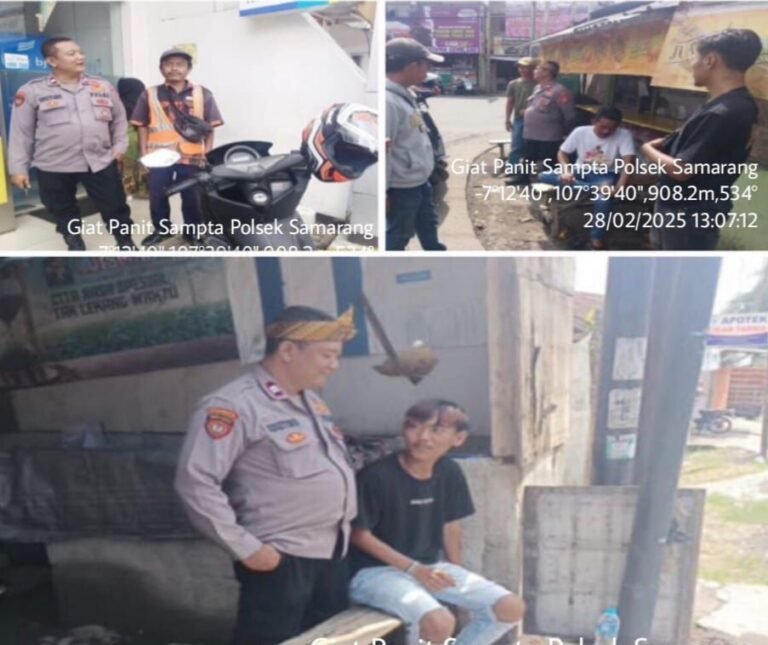 Giat Patroli KRYD Siang Di Wilkum Polsek Samarang, Guna Mencegah C3 dan Gangguan Kamtibmas.