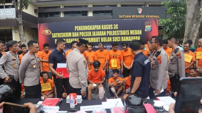 Kapolrestabes Medan Pimpin Paparan Sejumlah Kasus, Curanmor Kasus Paling Menonjol