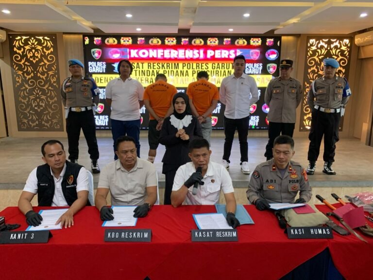 Polres Garut Tangkap Pelaku Pencurian Dengan Kekerasan SPBE