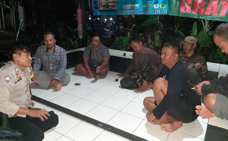 Cipkon di Bulan Suci Ramadan, Polsek Cipaku Polres Ciamis Intens Patroli KRYD di Malam Hari