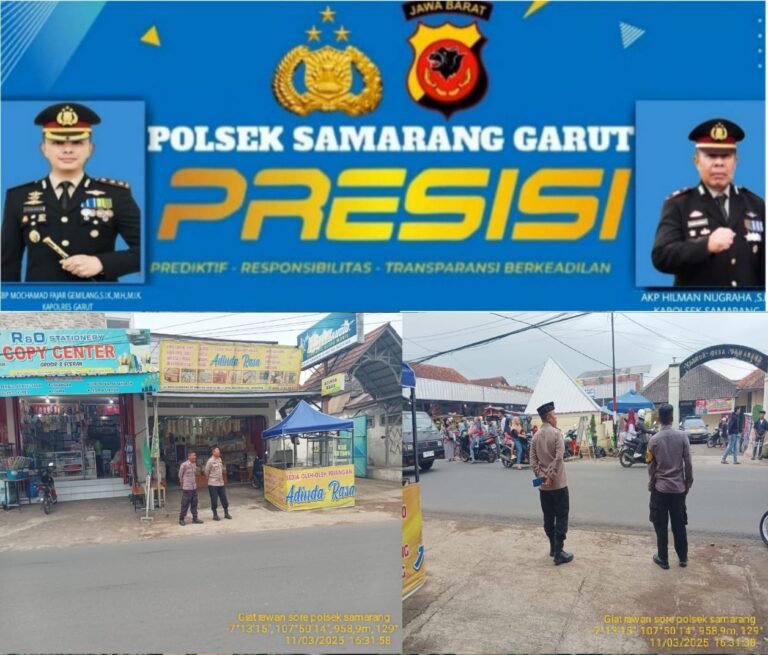 Polsek Samarang Giat Pengaturan Lalin Sore, Antisipasi Ngabuburit Di Wilayah Samarang.
