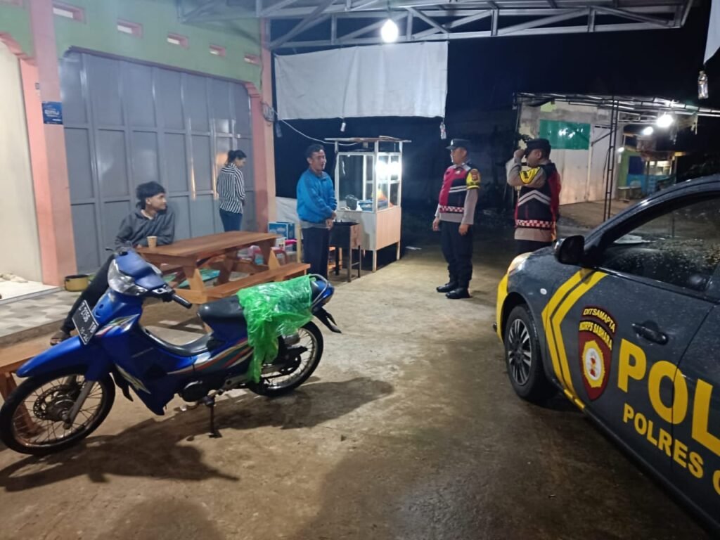 Cipkon di Bulan Ramadan, Polsek Sukadana Polres Ciamis Patroli ke Jalan Antisipasi Tindak Kriminalitas