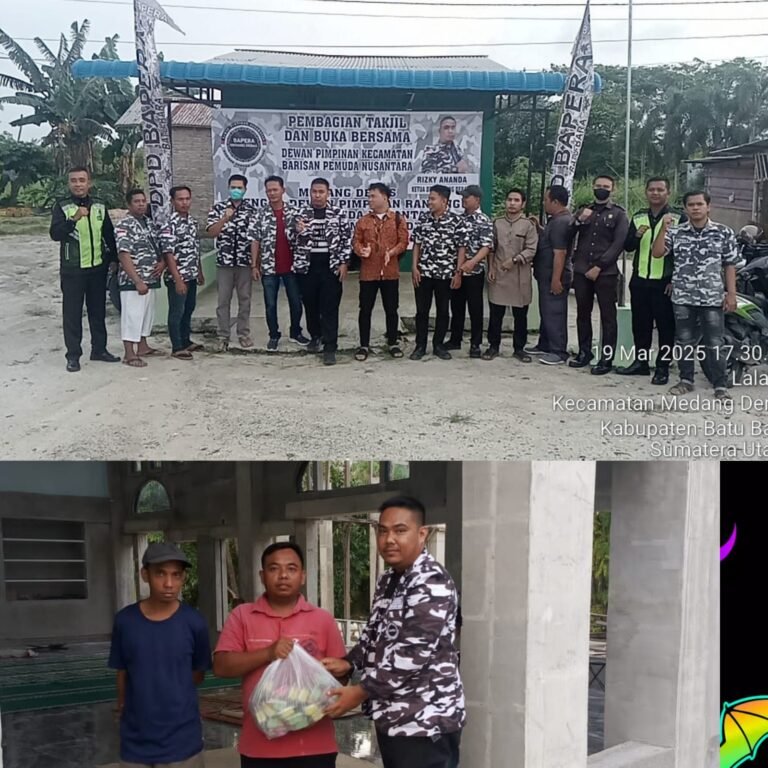 DPK BAPERA Medang Deras Bagikan 500 Porsi Takjil untuk Masyarakat dan Rumah Ibadah