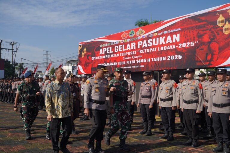 Jelang Idul Fitri, Polres Tasikmalaya Kota Gelar Apel Pasukan Operasi Ketupat Lodaya 2025