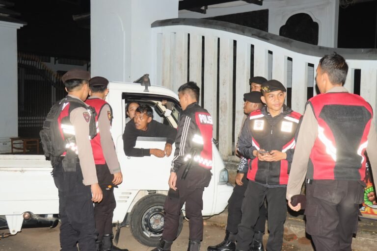 Jaga Harkamtibmas, Polres Ciamis Patroli KRYD Malam Takbir Sasar Obvit dan Keramaian Pusat Kota