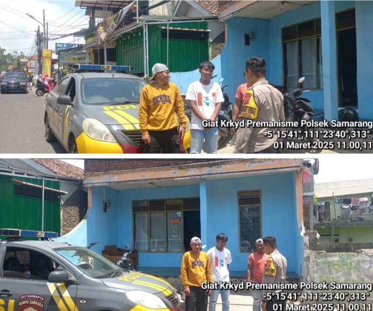 Cegah Gangguan Kamtibmas, Polsek Samarang Intens Patroli KRYD Di Wilayah Samarang.