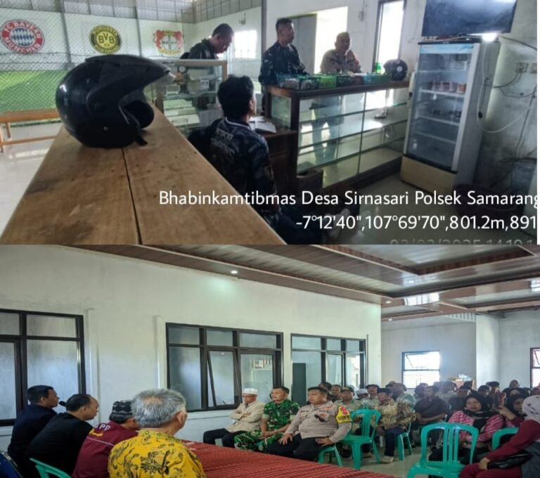 Sinergitas TNI Polri, Polsek Samarang Giat Ngariung Kamtibmas Bersama Para Tokoh.