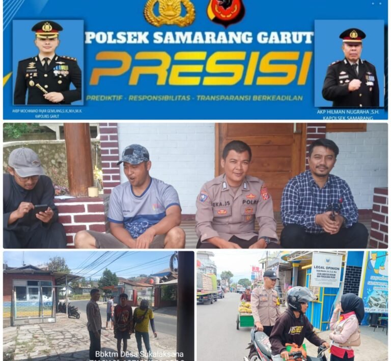 Polsek Samarang Giat Ngariung Kamtibmas, Bersama Masyarakat Desa Sukalaksana.