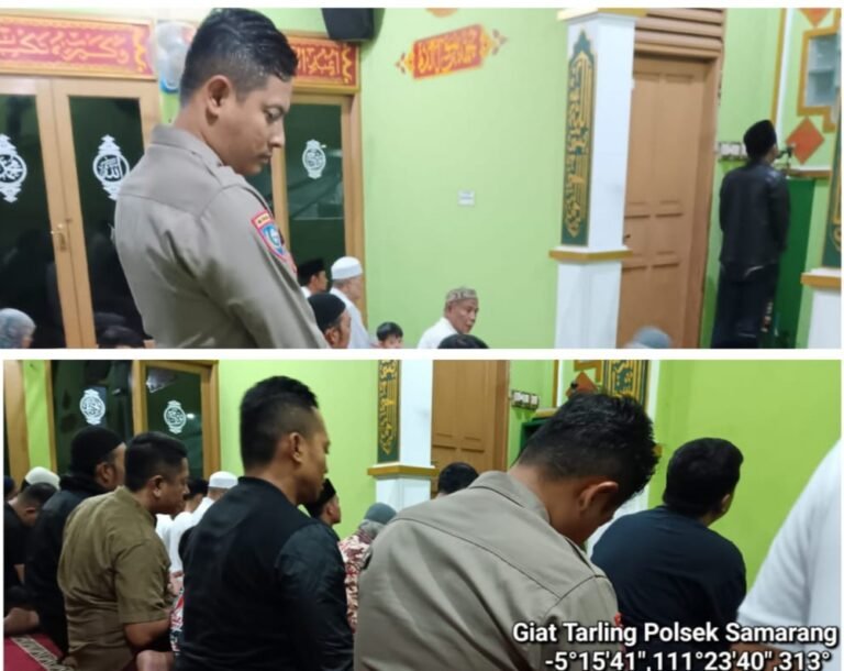Polsek Samarang Gelar Tarawih Keliling Di Masjid Bayinah, Bersama Para Tokoh.