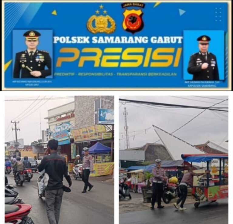 Giat Pengaturan Lalu Lintas Sore Hari, Bentuk Pelayanan Polsek Samarang Kepada Masyarakat.