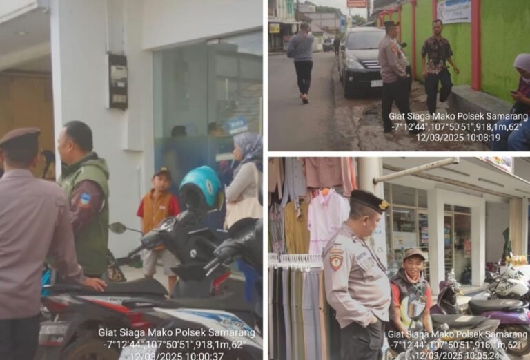 Polsek Samarang Gelar OPS Premanisme dan Parkir Liar, Sekaligus Beri Teguran Lisan.