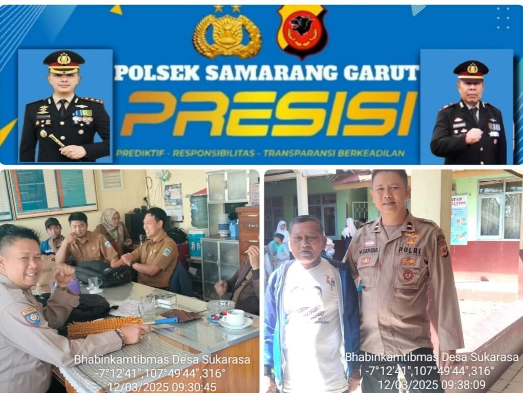 Personil Polsek Samarang Giat Ngariung Kamtibmas Bersama Tokoh Masyarakat.