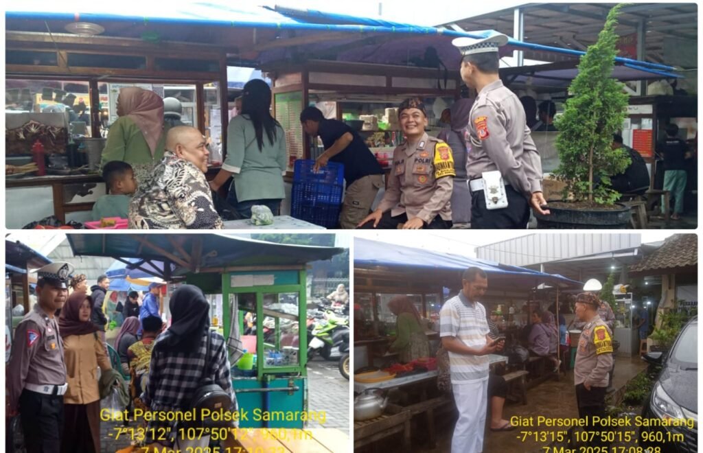 Polsek Samarang Giat Pengaturan Lalu Lintas Sore. Dalka Pengamanan Warga Ngabuburit.