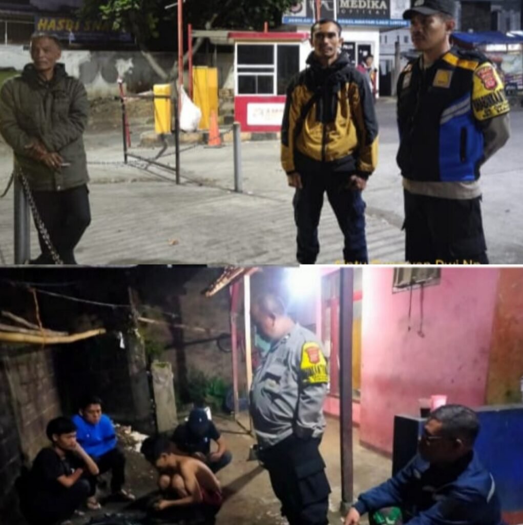 Polsek Samarang Bersama Personil Giat Patroli Dan Bangunkan Warga Untuk Sahur