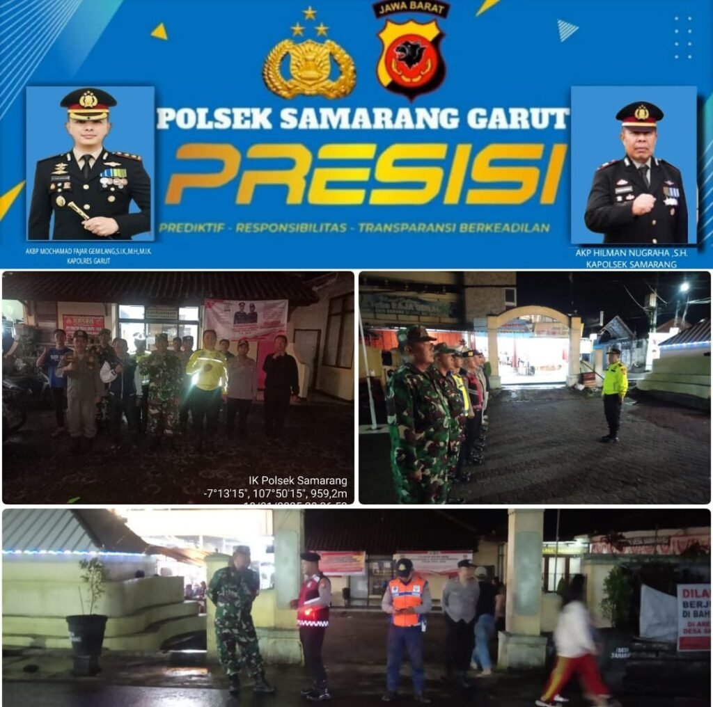 Polsek Samarang AKP Hilman Nugraha.,S.H. Bersama Jajaran Laksanakan Apel Gabungan.