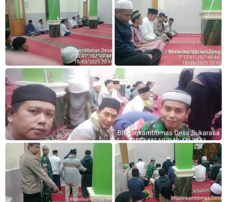 Jalin Silaturahmi, Polsek Samarang Giat Tarawih Keliling Di Mesjid Jami Nurul Hikmah.