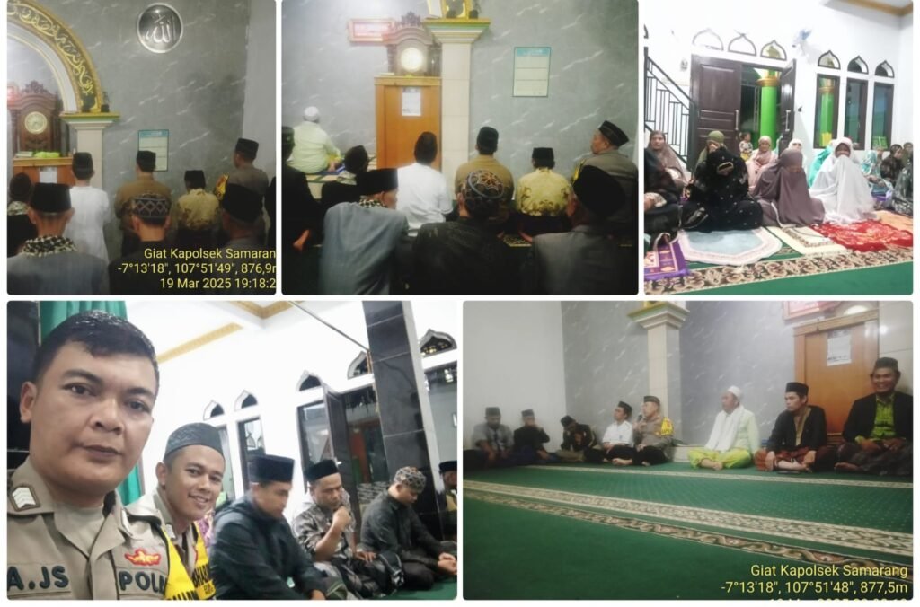 Polsek Samarang Laksanakan Tarling Di Mesjid Albarokah Bersama Porkopimcam Kec Samarang.