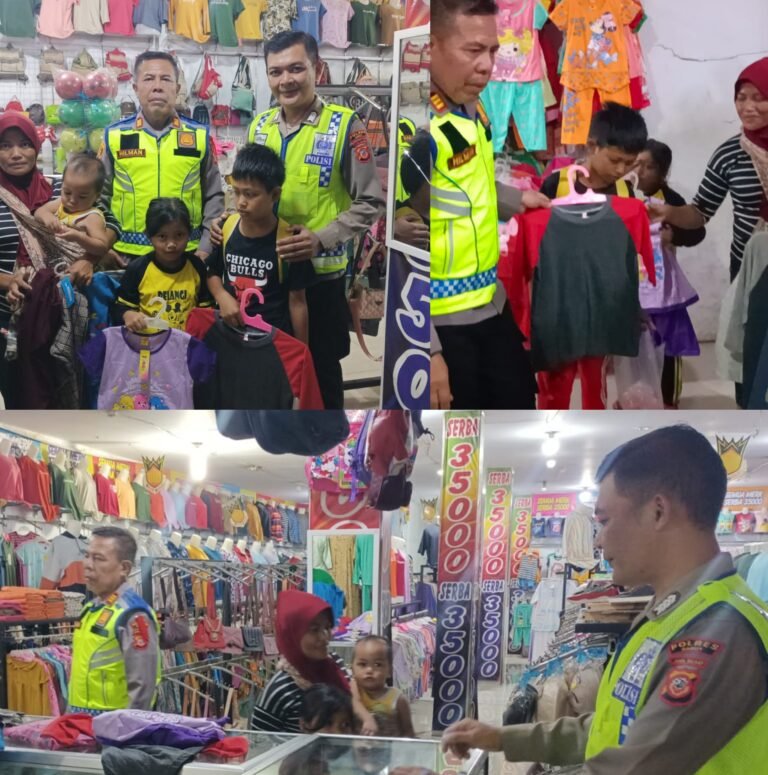 Menjelang Hari Raya Idul fitri 1446 H, Polsek Samarang AKP Hilman Nugraha.,S.H. Belikan Baju Baru Buat Anak-Anak.