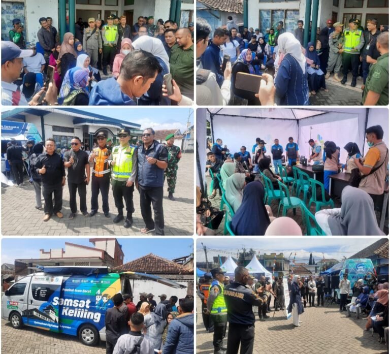Pelayanan Terpadu Road Show Di Wilayah Hukum Polsek Samarang, Dihadiri Wakil Bupati Garut Putri Karlina.