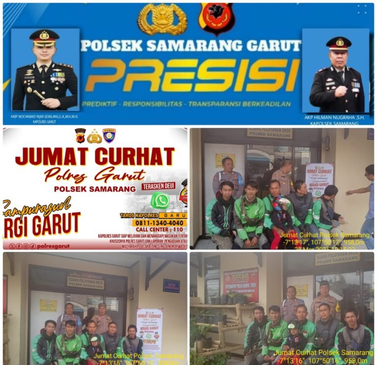 Gelar Jum’at Curhat, Polsek Samarang AKP Hilman Nugraha.S.H Bersama Komunitas Gojek