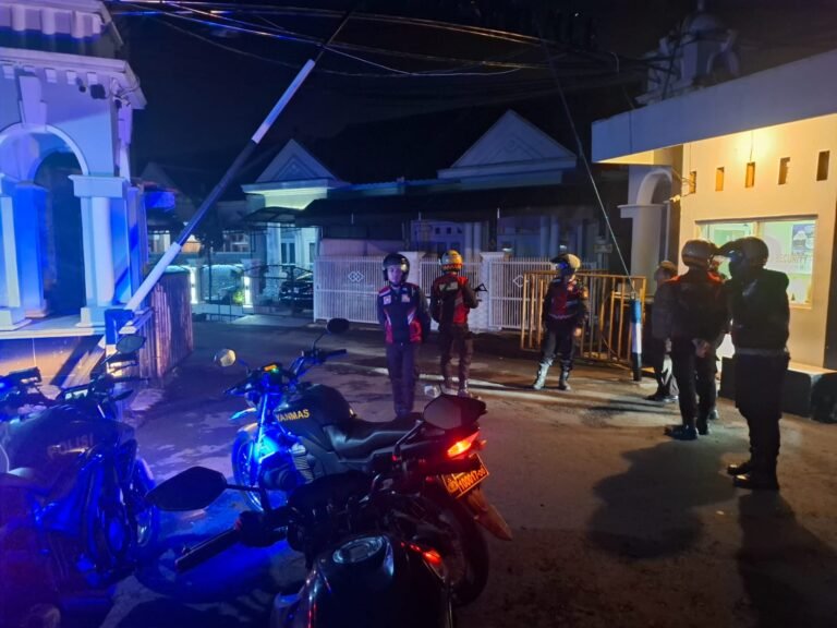 Satgas Preventif Polres Ciamis Patroli Rumah Kosong yang Ditinggal Mudik Warga di Perum Shapire