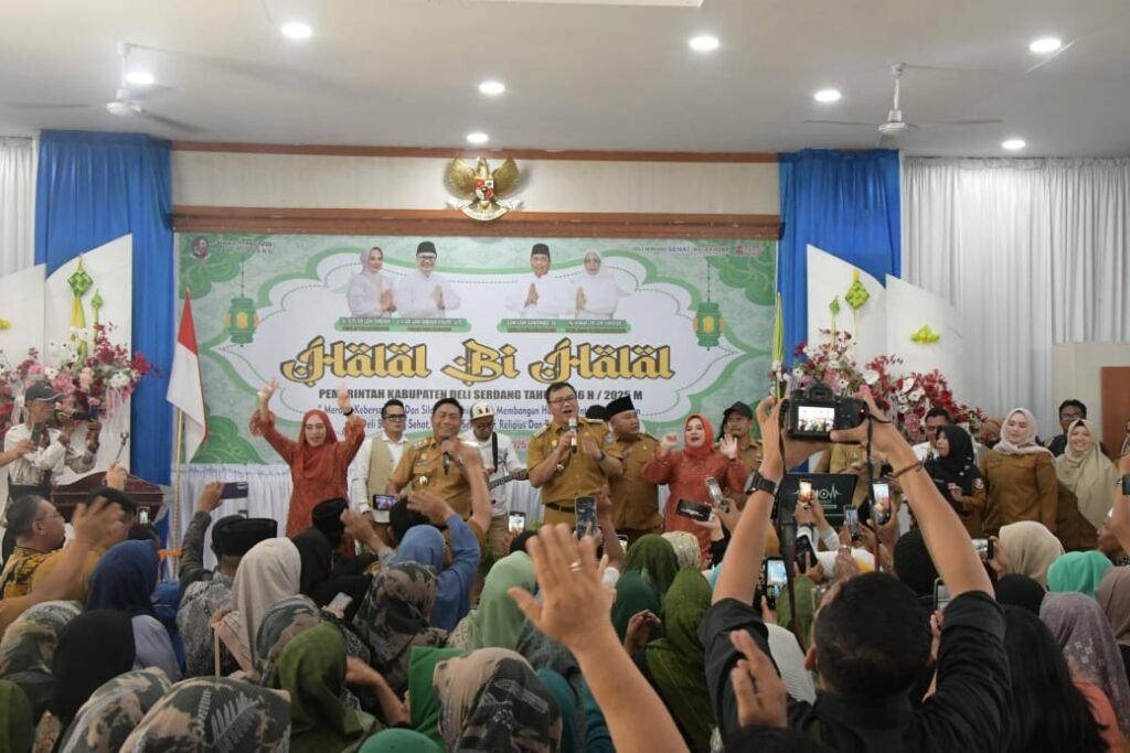 Halal Bi Halal Pemkab Deli Serdang Digelar Meriah di Balairung, Bupati Deli Serdang : Ini Momentum Kebersamaan ASN Bangun Daerah