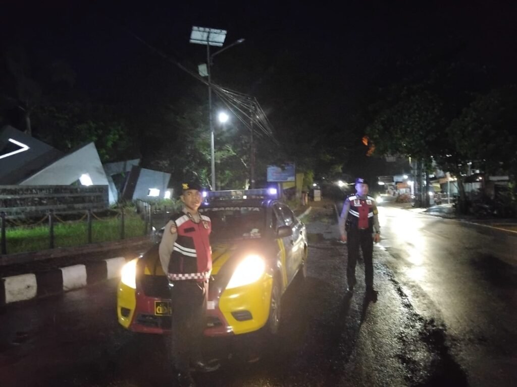 Sat Samapta Polres Ciamis Patroli Malam Hari Antisipasi Balap Liar dan Tindak Kriminalitas