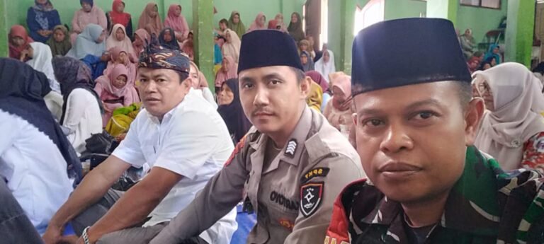 Bripka Kartoyo Hadiri Halal Bihalal dan Santunan Anak Yatim di Desa Sukamaju, Wujudkan Polisi Sebagai Pelindung dan Pengayom Masyarakat