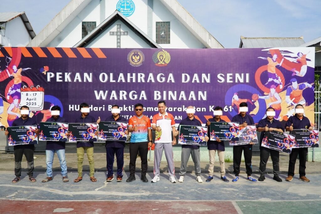 Penutupan Porsenap Hari Bakti Pemasyarakatan Ke-61 Di Rutan Kelas 1 Medan