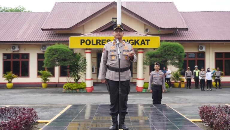 Kapolres Langkat AKBP David Triyo Prasojo SIK, Saat Memimpin 4 Jabatan Kapolsek Yang Baru