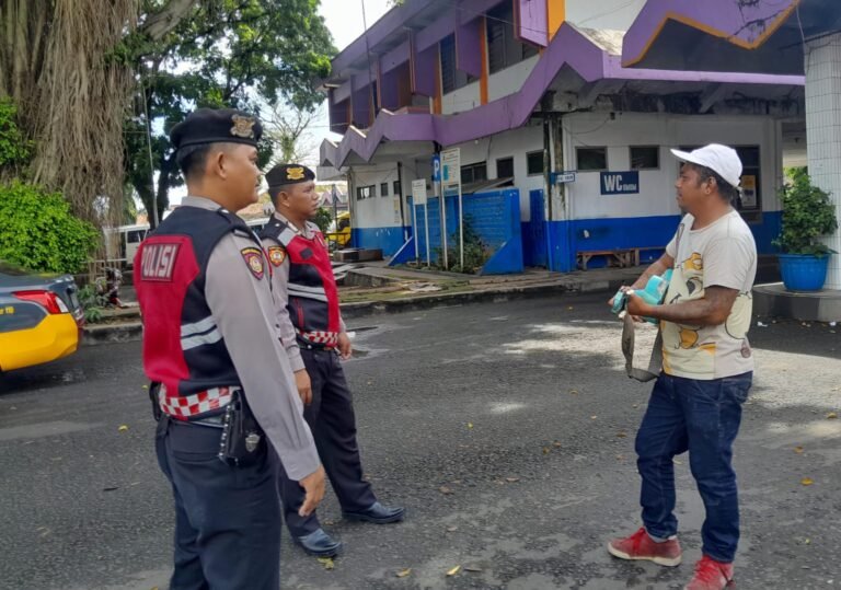 Berantas Aksi Premanisme, Sat Samapta Polres Ciamis Turun ke Jalan Awasi Area Terminal