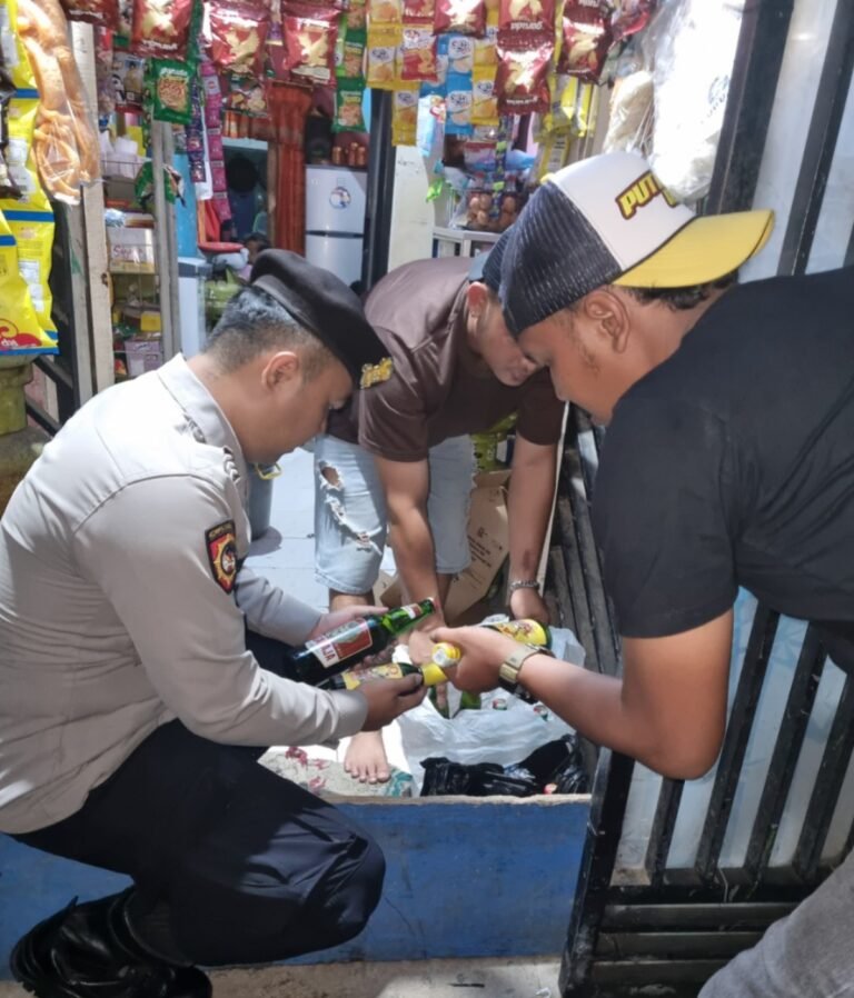 Puluhan Miras dan Knalpot Brong Di Amankan Polres Garut Dalam Giat KRYD