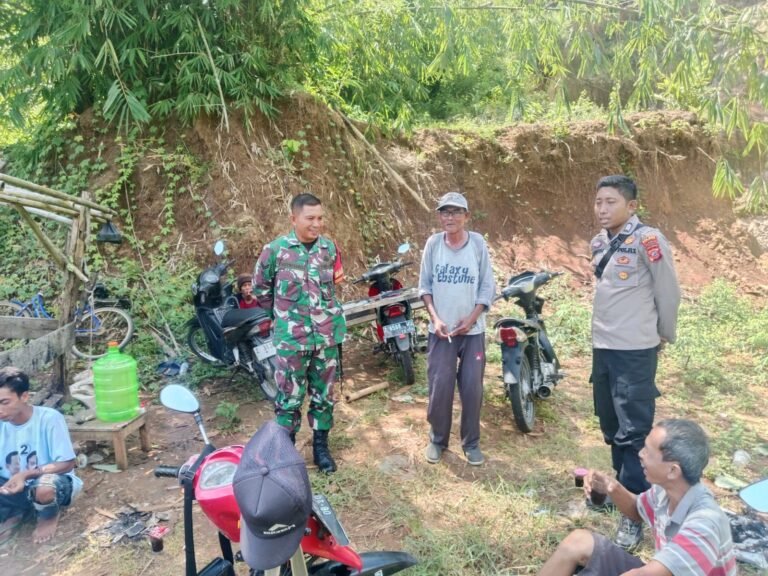 Cipta Kondisi, Polsek Lakbok Polres Ciamis Koorkom Kamtibmas Bareng Tokoh di Sidaharja